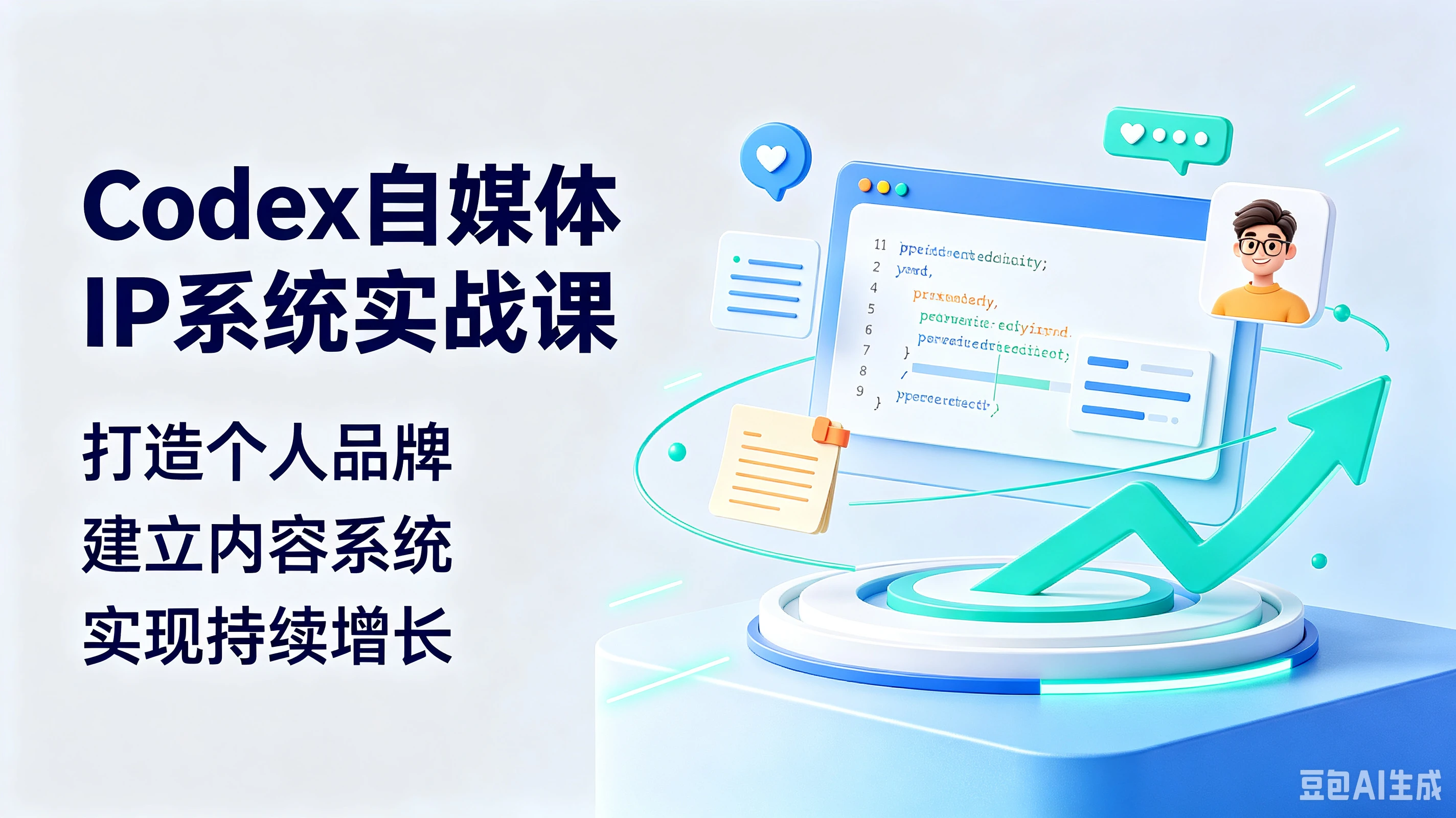 【精】Codex自媒体IP系统实战课，打造个人品牌、建立内容系统、实现持续增长-集课
