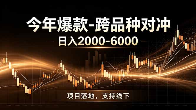 全新跨品种对冲模式上线！日稳定盈利 2000-6000，合规长久可批量放大-集课