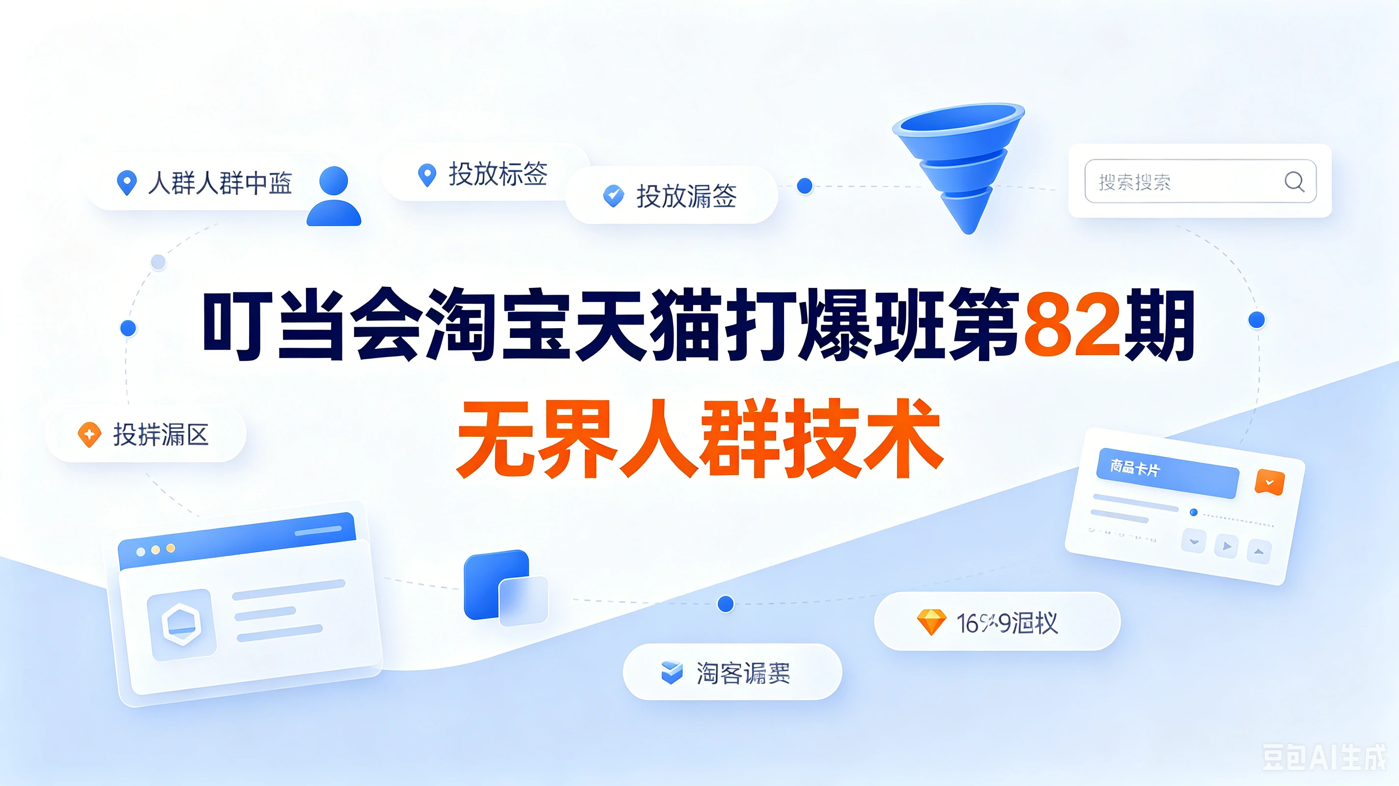 【精】叮当会淘宝天猫打爆班第82期：《无界人群技术》吃透无界人群全套原创打法-集课