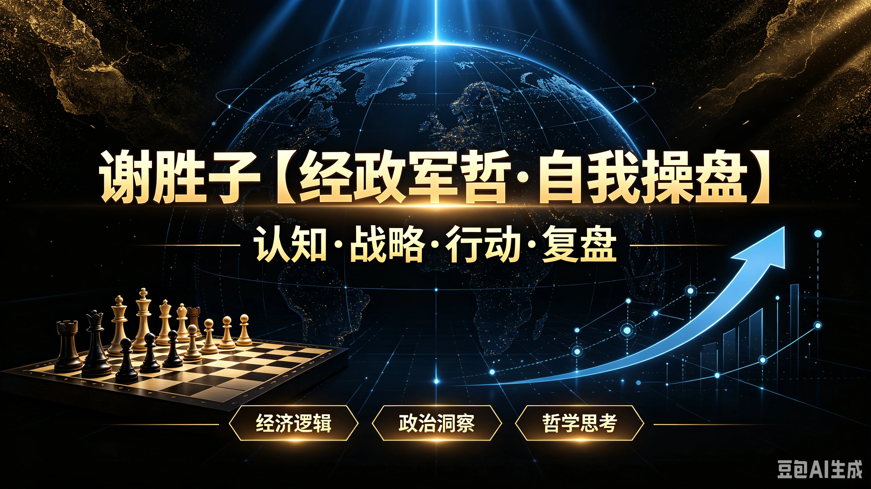 谢胜子【经政军哲·自我操盘】认知·战略·行动·复盘、经济逻辑、政治洞察、哲学思考-集课