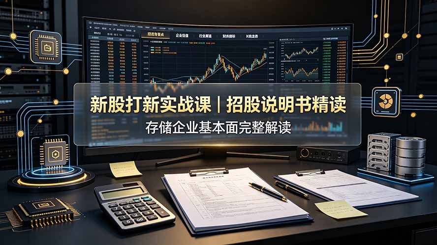 付费文章：新股打新实战课｜招股说明书精读，存储企业基本面完整解读-集课