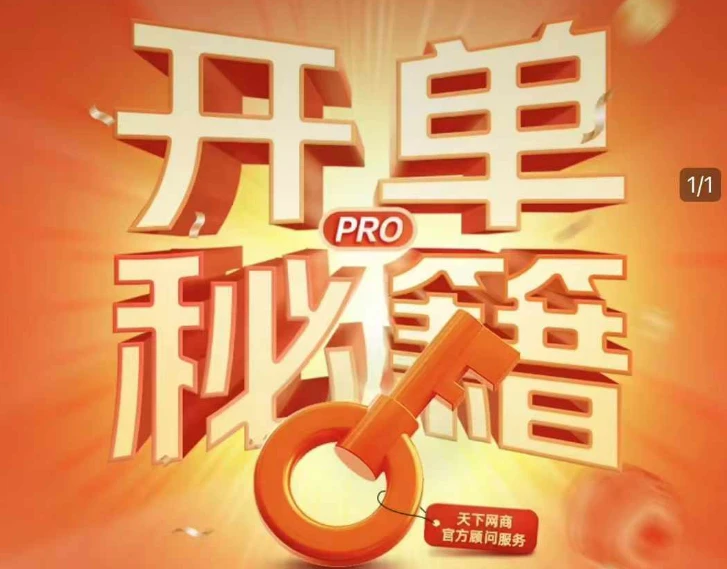 【精】天下网商-开单秘籍PRO淘天实战陪跑计划(2026年6月价值3980元)-集课